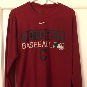 Cleveland Indians Nike Long Sleeve Dri-fit Large